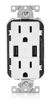 Comprar Tomacorrientes Duplex Con Conector Para Cargador Usb Leviton