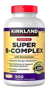 Super Complejo B Kirkland Con Electrolitos 500 Tabletas Usa