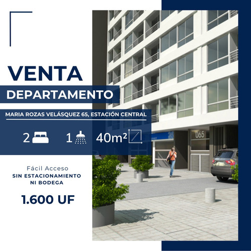 Venta Hermoso Depto. Maria Rozas Velasquez 65 2h1b P.12 