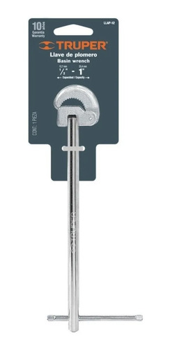 Llave Pinza De Lavatorio Truper 12plug.