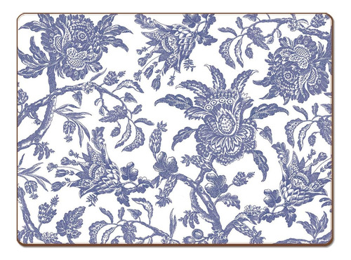 Arcadia Blue Por Williamsburg Individuales Decorativos ...