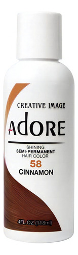 Tinte Semi Permanente Para El Cabello Adore 058 Canela, 4 O