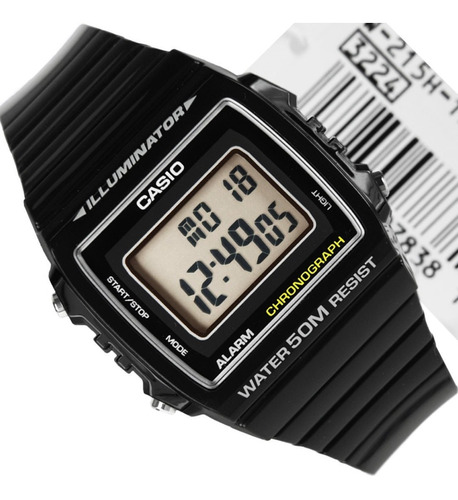 Reloj Casio W-215h-1a Originales Local Barrio Belgrano