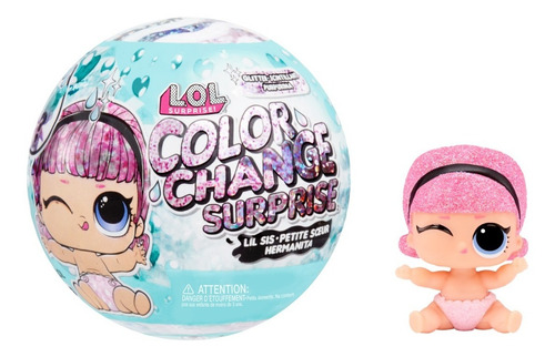 Imagen 5 de 8 de Lol Surprise Muñeca Lil Sisters Color Change Con Accesorios