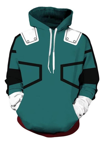 Chloblom Adulto Deku Sudaderas Con Capucha Cosplay Disfraz