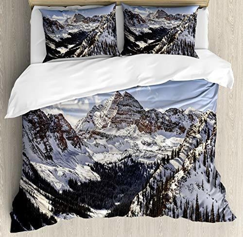 Fundas Para Edredones - Ambesonne Mountains Duvet Cover Set,