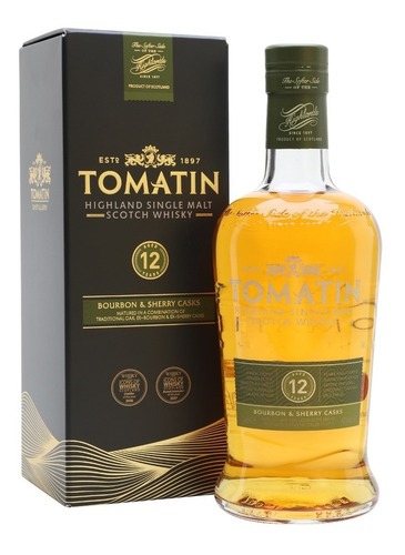 Whisky Tomatin 12 Años Single Malt 700ml En Estuche