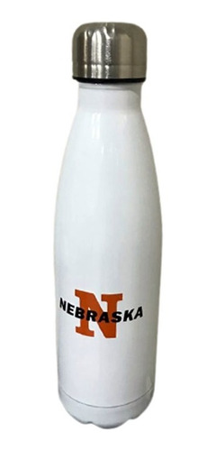 Botella Termica Metalica Deportiva 500ml Nebraska Blanca 
