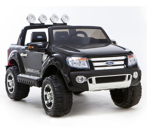Camioneta A Bateria Para 2 Niños Ford Ranger Offroad 4x4 Xl Color Negro