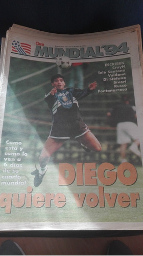 Suplemento Mundial 94 De Clarin Maradona 15/6 Al 18/7 Todos