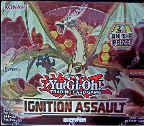 Yugioh Ignition Assault Booster Box Display Inglés