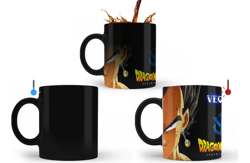 Taza Magica Ceramica Dragon Ball - Vegeta - Varios Modelos