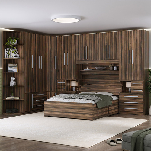 Guarda-roupa Com Canto E Módulos Sem Cama 1222s San Remo