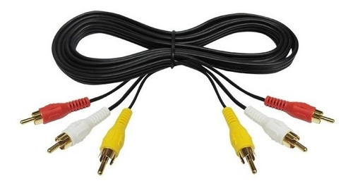 Cable De Audio Y Video 3 X 3 Rca 1.8 M