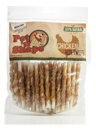 Pet N Shape Chicken O Duck Envuelto En Cuero Crudo 100percen