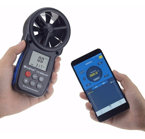 Anemómetro Holdpeak 866b- App (con Bluetooth) Incl Iva