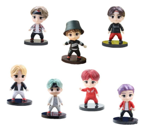 Bts Tiny Tan Conjunto De 7 Figuras Completa Coleção Exército