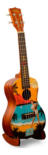 Kit de concierto de ukelele Kala Elvis Blue Havaii para aprender a tocar