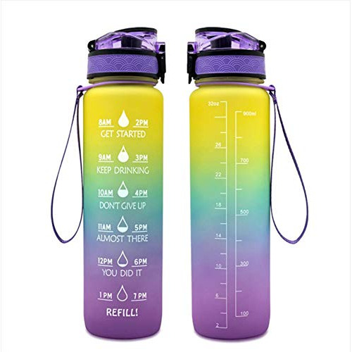 Botella De Agua Infusor Sport Flip Top Bpa Free Tritan ...