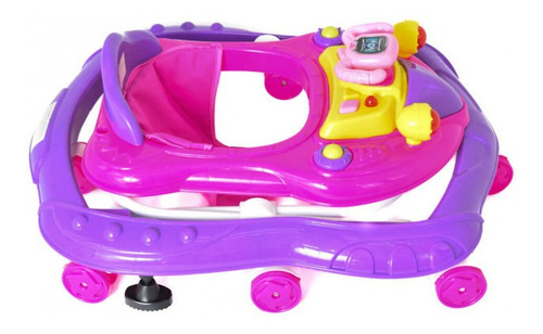 Andadera Para Bebe Caminadora Nave Espacial Melodias Color Fucsia
