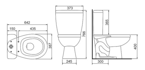 Vaso Sanitário Com Instalação Completa Lorenway - Lorenzetti Cor Branco
