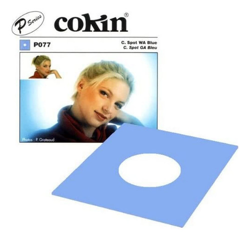 Cokin P077 filtro De Centro Spot Gran Angular Azul