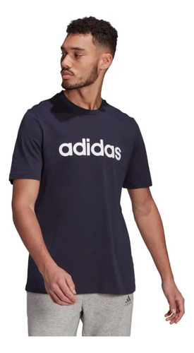 Remera adidas Hombre Essentials Embroidered Linear Logo - Me