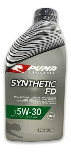 Aceite 5w30 Sintetico 1 Litro Puma Nafta Diesel Gnc