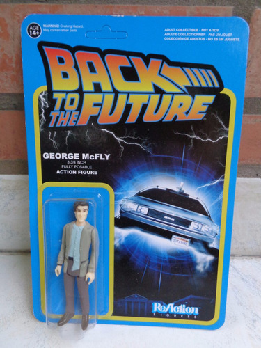 Reaction Funko George Mcfly Volver Al Futuro Figura Delorean