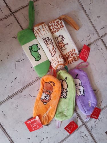 Pack X 3 Cartucheras De Peluche Importadas .¡novedosas!