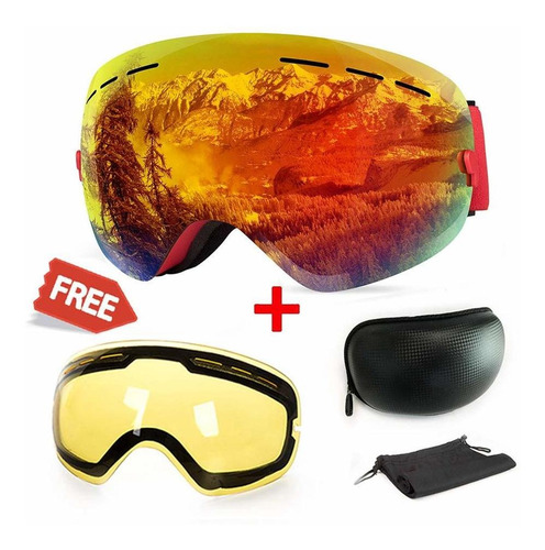 Imagen 1 de 8 de Extra Mile 2019 Gafas De Esquí, Antivaho, Protección Uv,