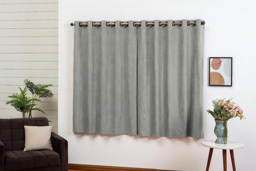 Cortina Sala Quarto Cozinha Para Varão Simples 2,80 X 1,70