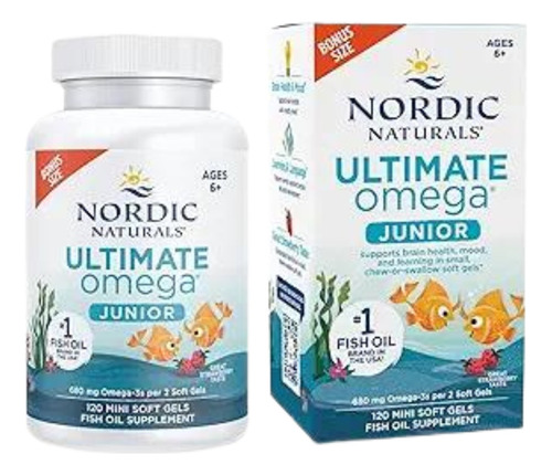 Omega 3 Para Niños - 120 Min Caps - Unidad a $2491