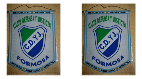 Banderin Mediano 27cm Club Defensa Y Justicia Formosa