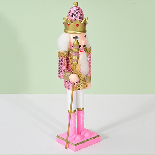 Figuras De Cascanueces De Navidad, Adorno De Rosa