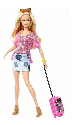 Barbie Pink Passport Vacation Barbie Muñeca De Vacaciones