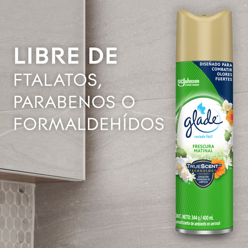 Glade Aromatizante 345g/ 400ml Frescura Matinal
