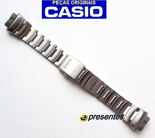 Pulseira Casio 100%original Aço Inox Aq-160wd Com Terminais