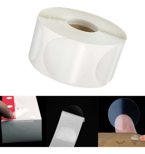 500 Uds. Sellos Transparentes Minoristas, Etiquetas De 5cm