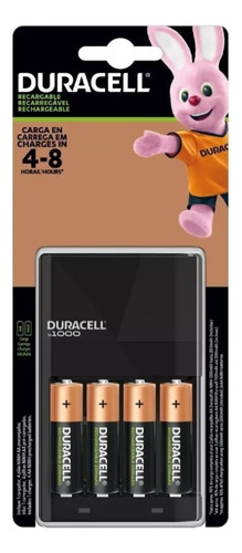 Cargador Duracell 4 Pilas A A 2500mah Recargable 4 - 8 Hras