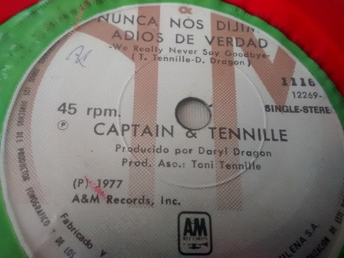 Vinilo Single De Captain & Tennille - El Hombre Que R  ( S37