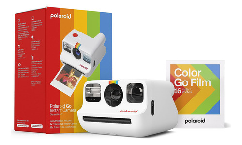 Polaroid Go Generation 2 - Mini Cámara Instantánea + Paquete De Película (16 Fotos Incluidas) - Blanco (6282)