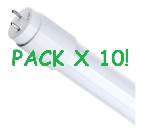 Pack X10 Tubo Led 220v 8w 60cm T8 G13 Iluminaciòn Osram Color de la luz LUZ DÌA 6500K