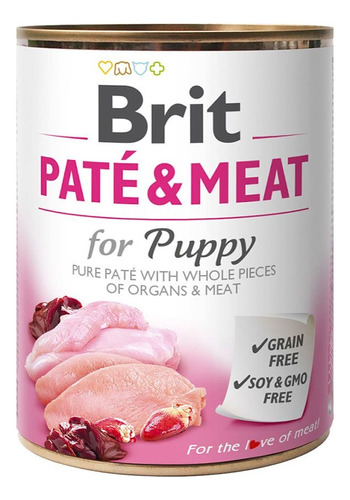 Lata Brit Care Paté And Meat Dog Puppy 800gr. Np
