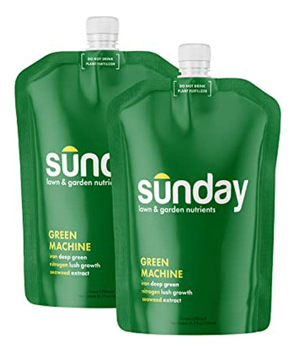 Abono Verde Sunday, 42.3 Oz, Compatible Con Cualquier Marca.