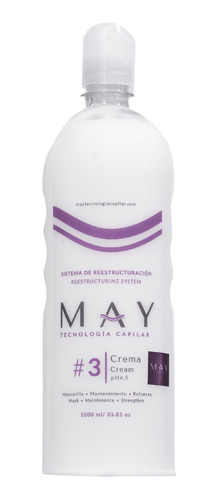 3 Crema De Proteína - Tratamiento Reestructurante - 1 Litro