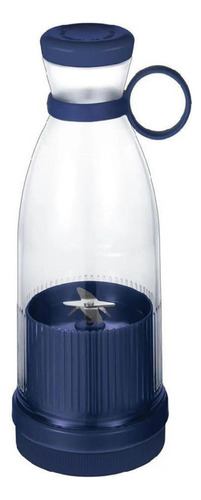 Mini Liquidifcador 380ml Portátil Individual Sucos Vitaminas Cor Azul