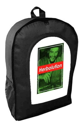 Mochila Negra Che Guevara Revolucion Adulto / Escolar B33