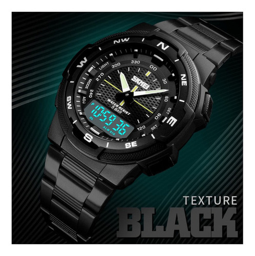 Reloj Cronógrafo Luminoso De Moda Skmei 1370
