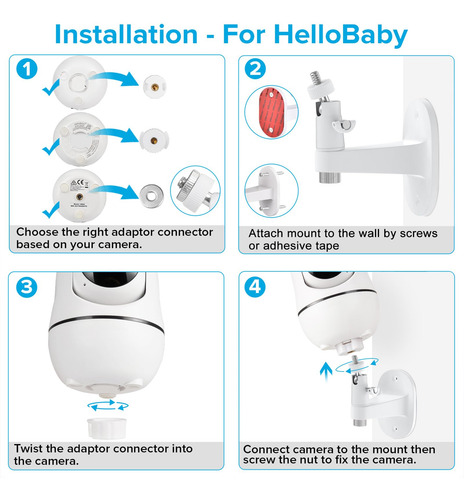 Soporte Ajustable Universal Para Monitor De Bebé Fácil De In
